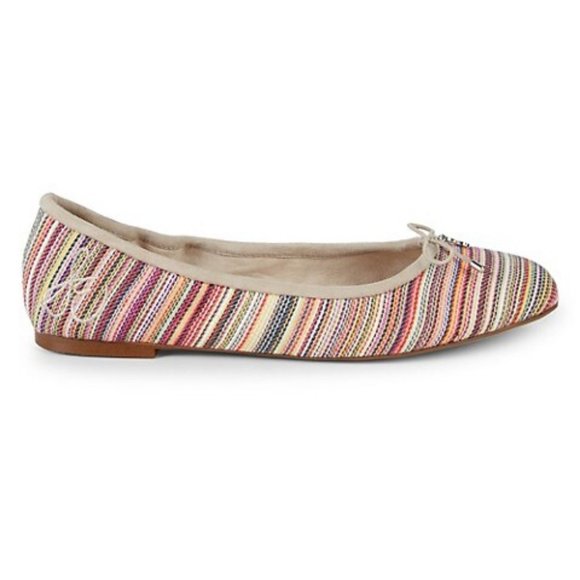 Sam Edelman Shoes - SAM EDELMAN Felicia Striped Ballet Flats In Bright